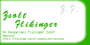 zsolt flikinger business card